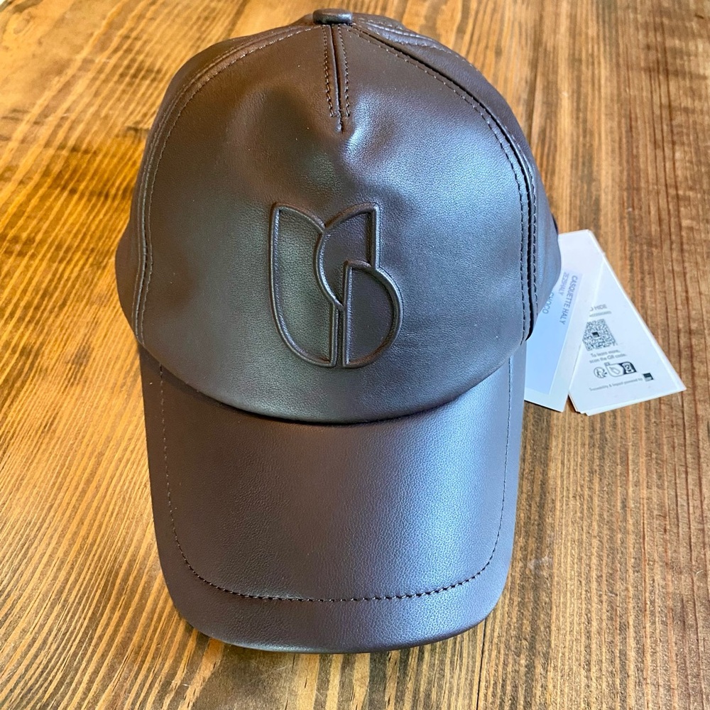 ba&sh HALY brown leather hat - Picture 6 of 6